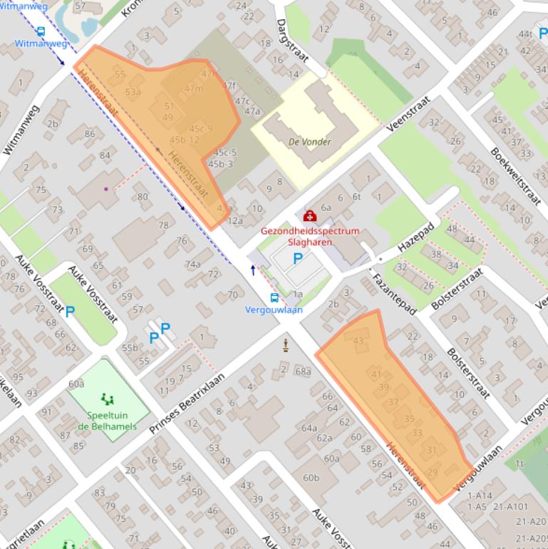 Kaart van postcodegebied 7776AH.