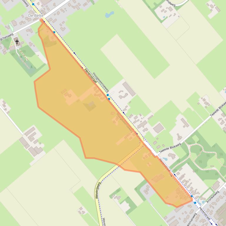 Kaart van postcodegebied 7776AN.