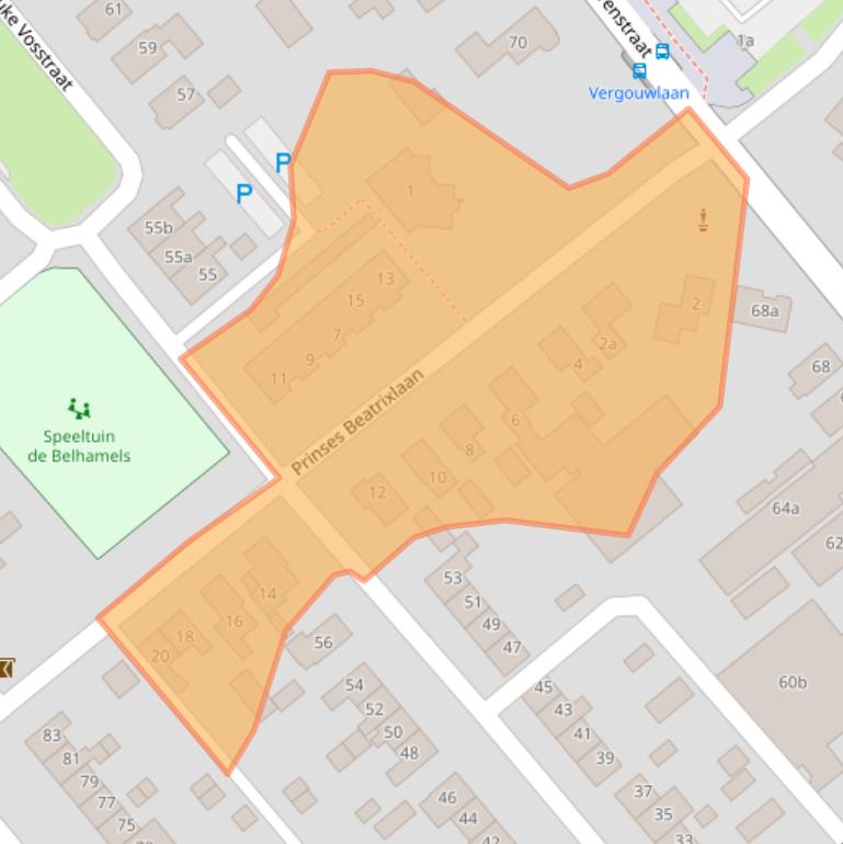 Kaart van postcodegebied 7776AP.