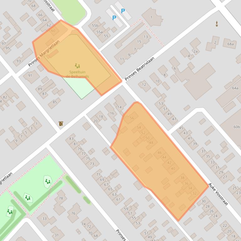 Kaart van postcodegebied 7776AW.