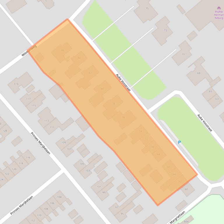 Kaart van postcodegebied 7776AX.