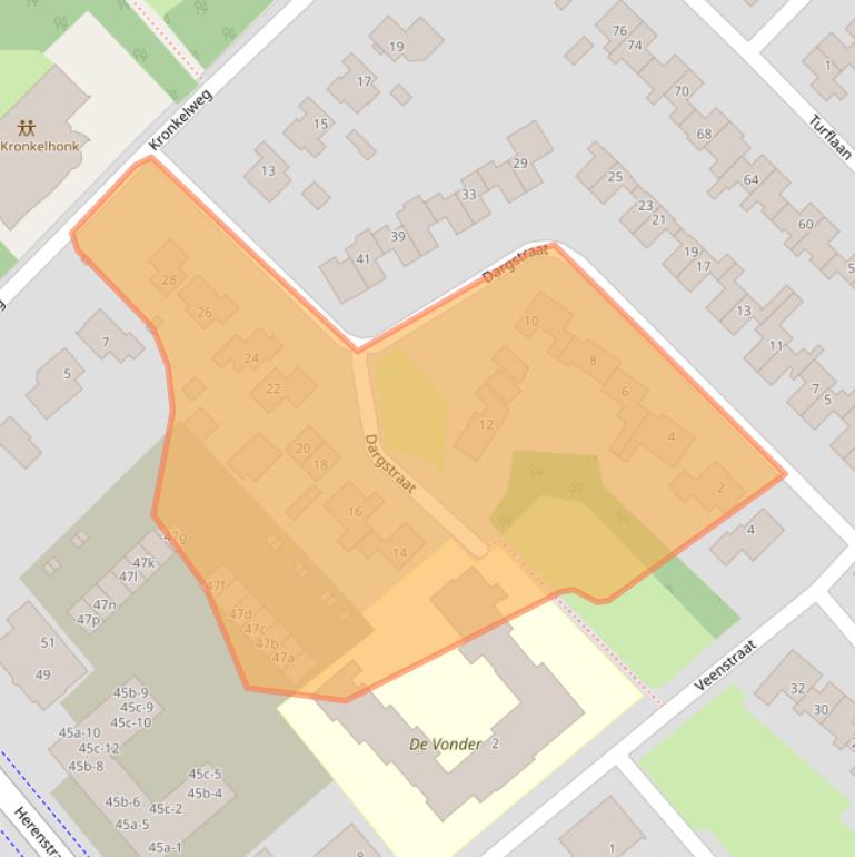 Kaart van postcodegebied 7776BN.