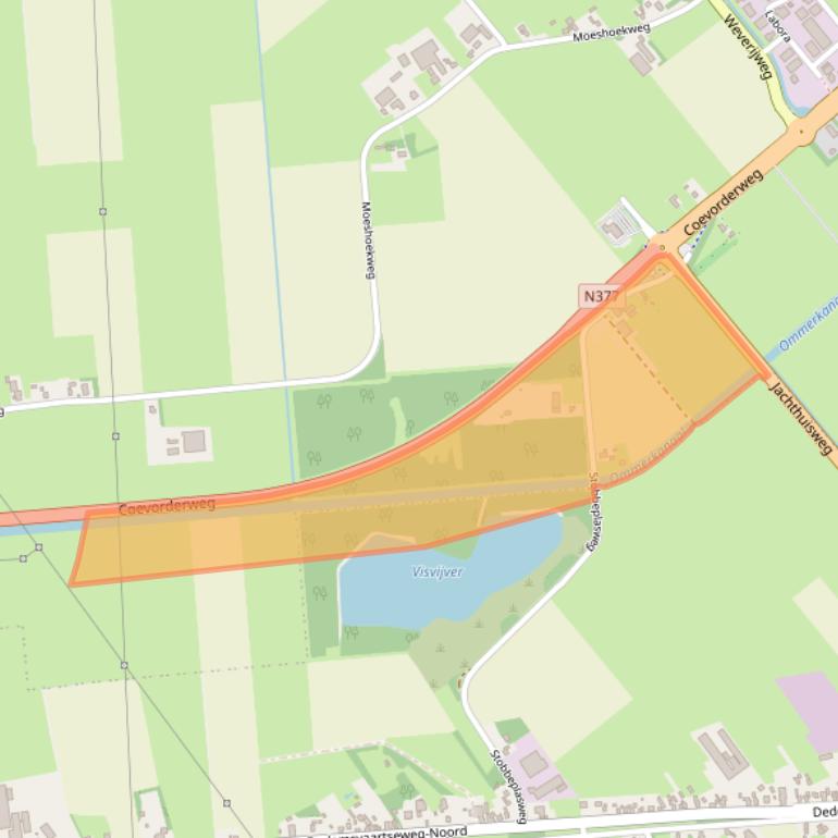 Kaart van postcodegebied 7776BX.