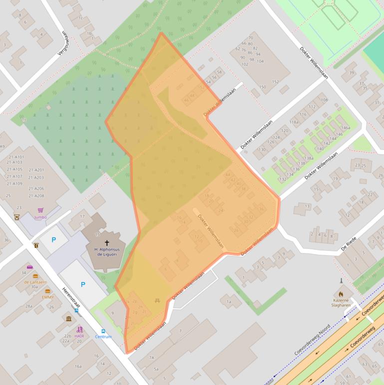 Kaart van postcodegebied 7776CA.