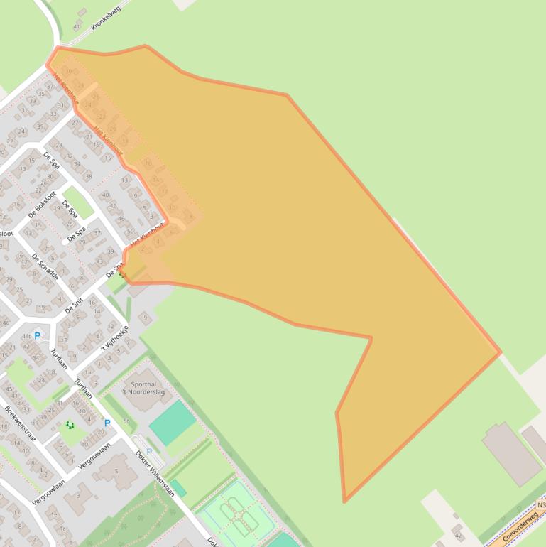 Kaart van postcodegebied 7776CK.