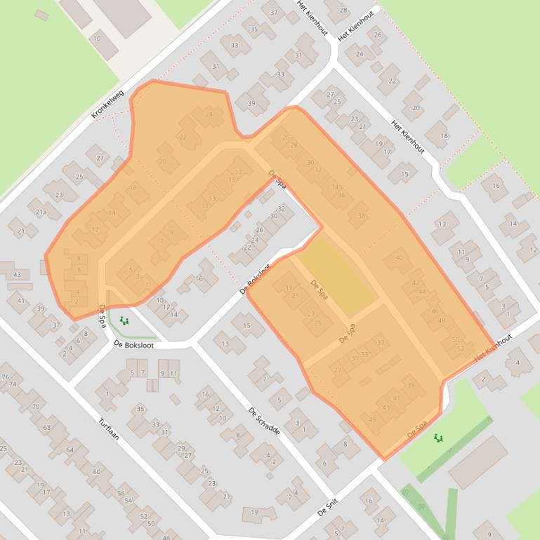 Kaart van postcodegebied 7776CX.