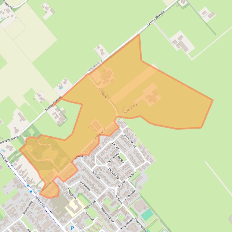 Kaart van postcodegebied 7776PL.