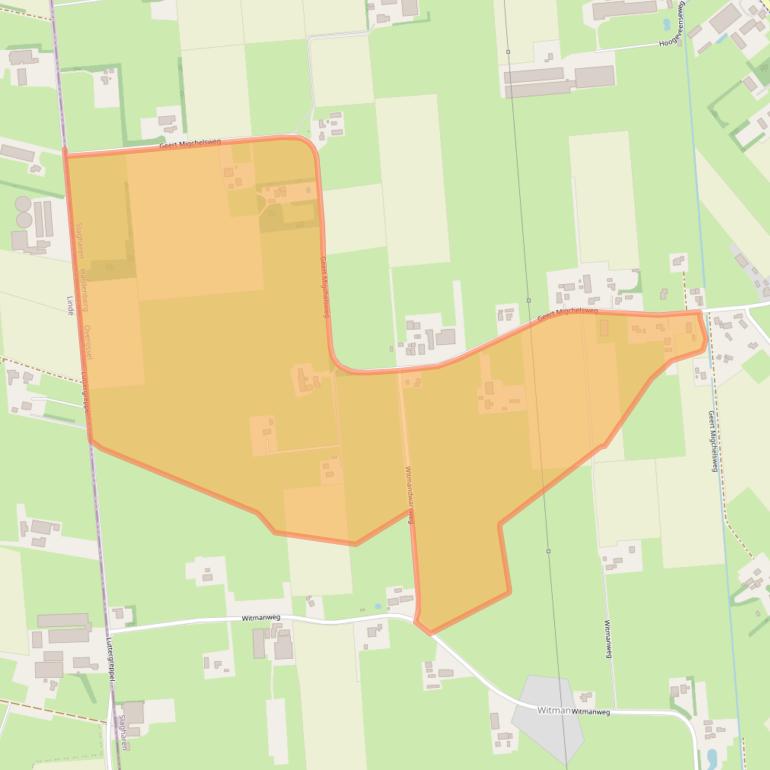Kaart van postcodegebied 7776RV.