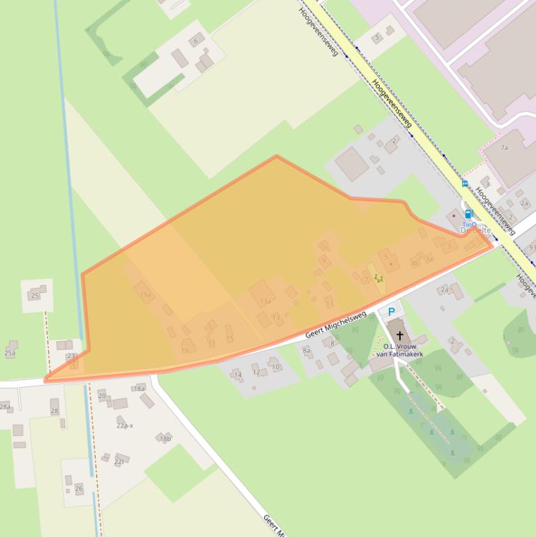 Kaart van postcodegebied 7776RZ.