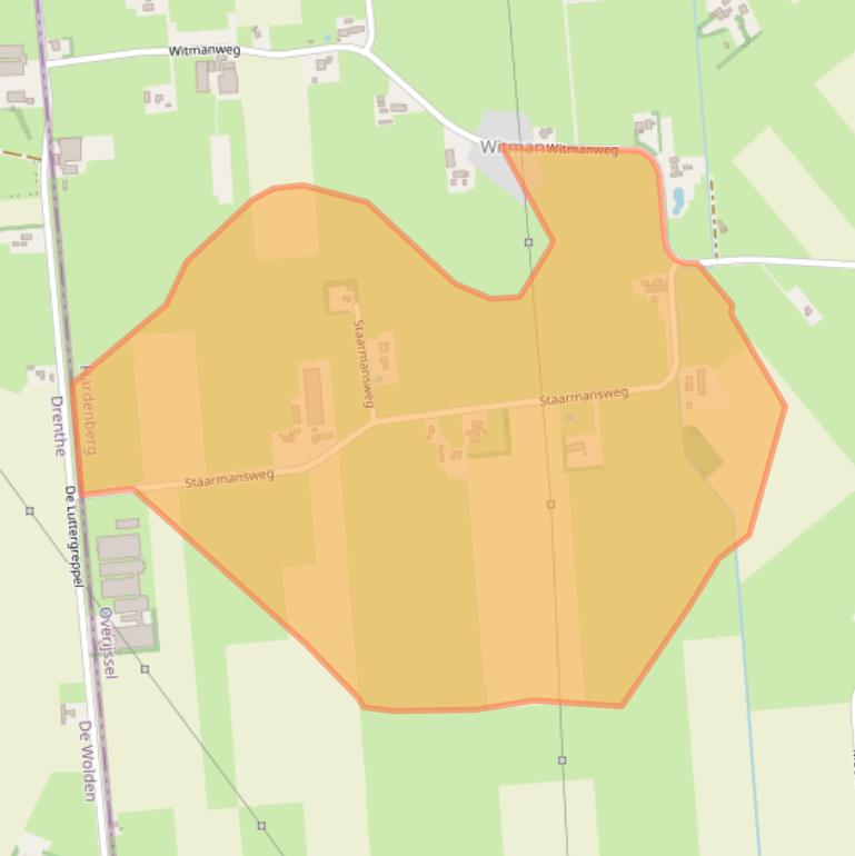 Kaart van postcodegebied 7776SK.