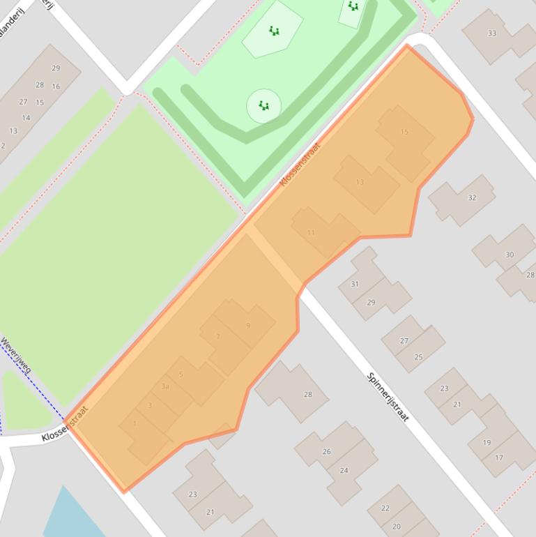 Kaart van postcodegebied 7776XV.