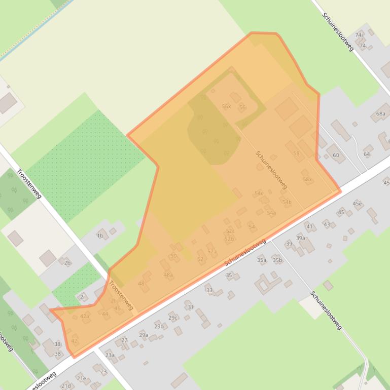 Kaart van postcodegebied 7777RB.