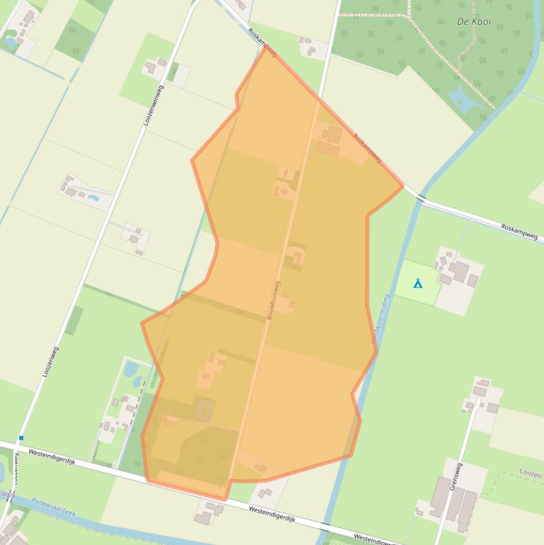 Kaart van postcodegebied 7778HC.