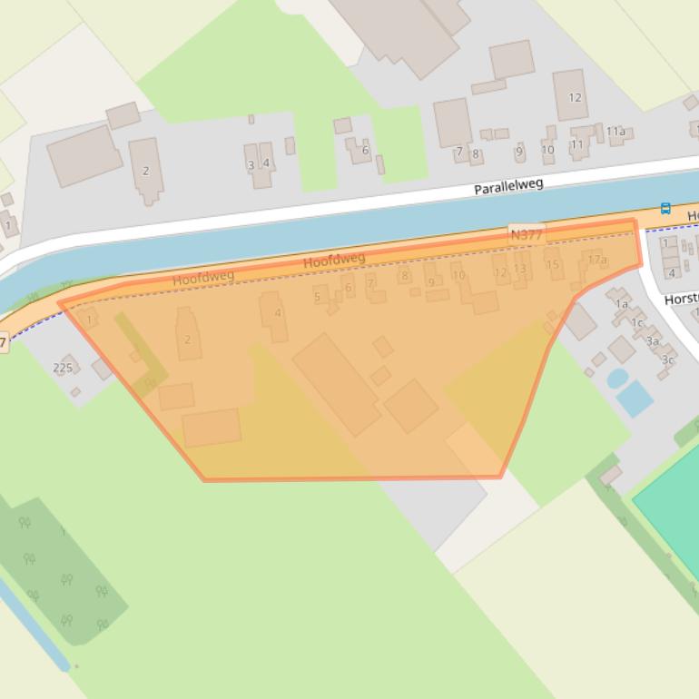 Kaart van postcodegebied 7782PL.