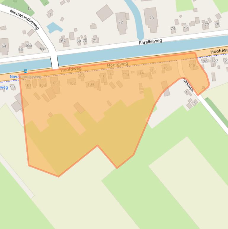 Kaart van postcodegebied 7782PS.