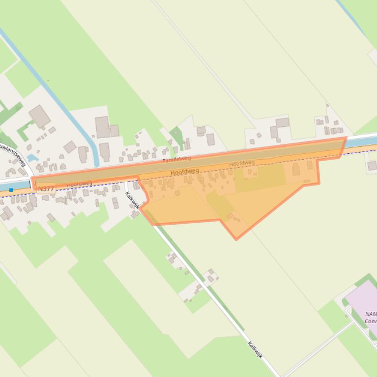 Kaart van postcodegebied 7782PT.