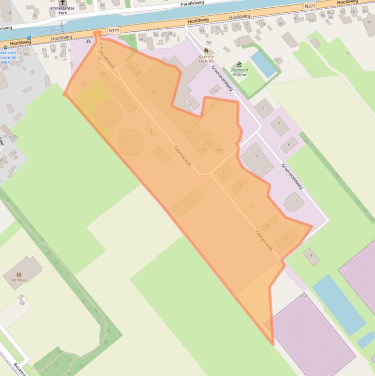 Kaart van postcodegebied 7782PW.