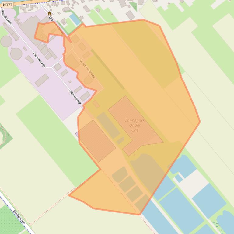 Kaart van postcodegebied 7782PZ.