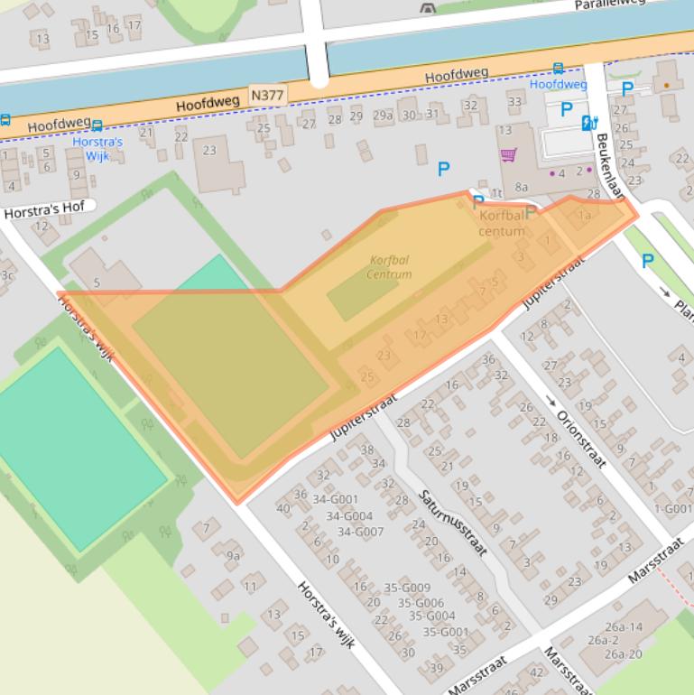 Kaart van postcodegebied 7782RC.