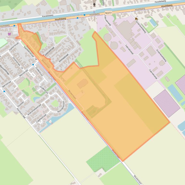 Kaart van postcodegebied 7782RP.