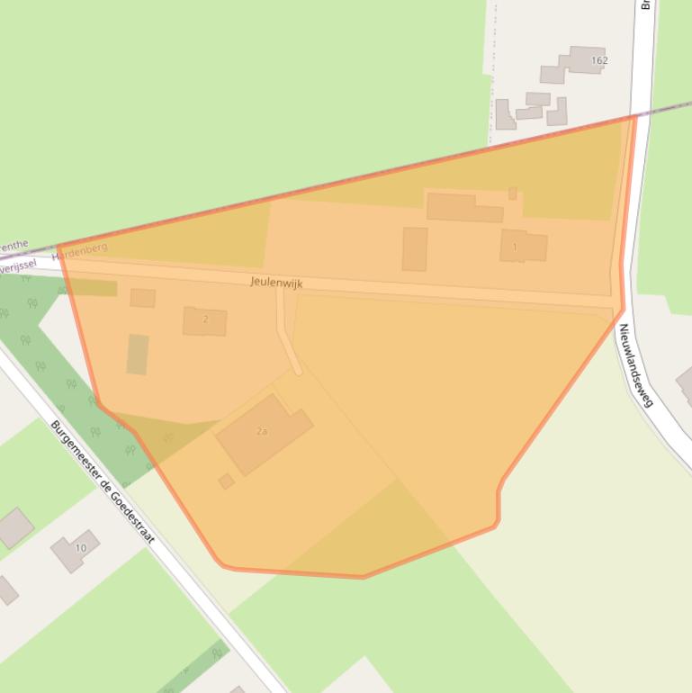 Kaart van postcodegebied 7782SR.