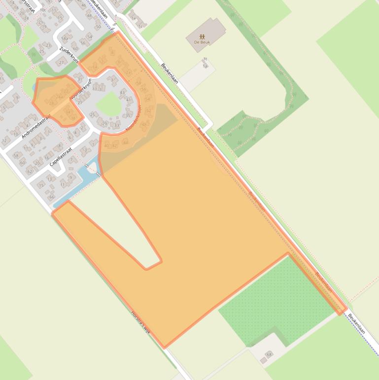 Kaart van postcodegebied 7782SW.