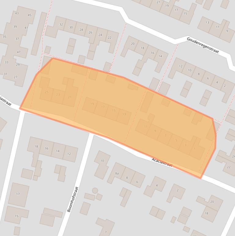 Kaart van postcodegebied 7783AE.
