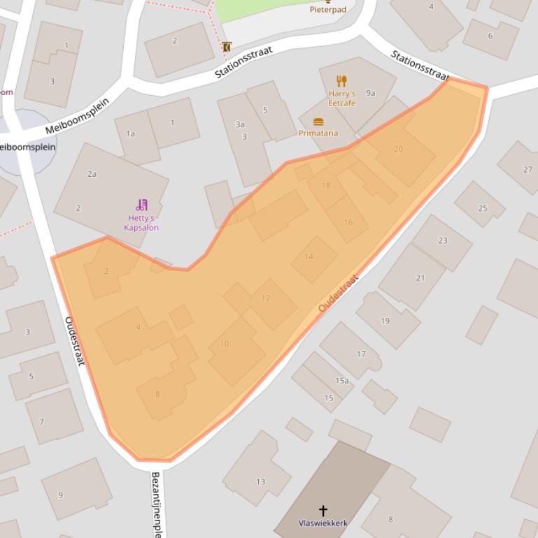 Kaart van postcodegebied 7783AW.