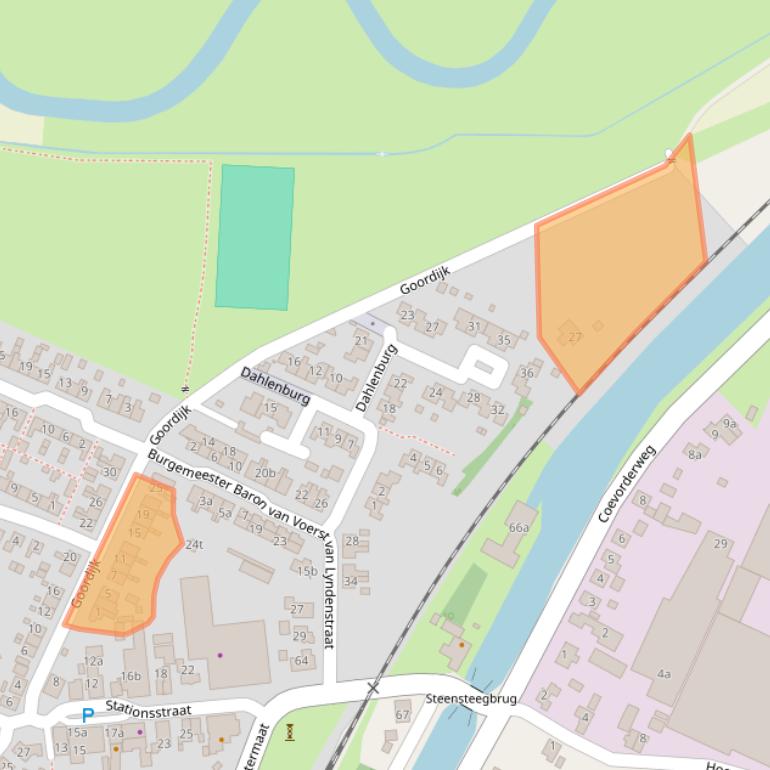 Kaart van postcodegebied 7783BA.