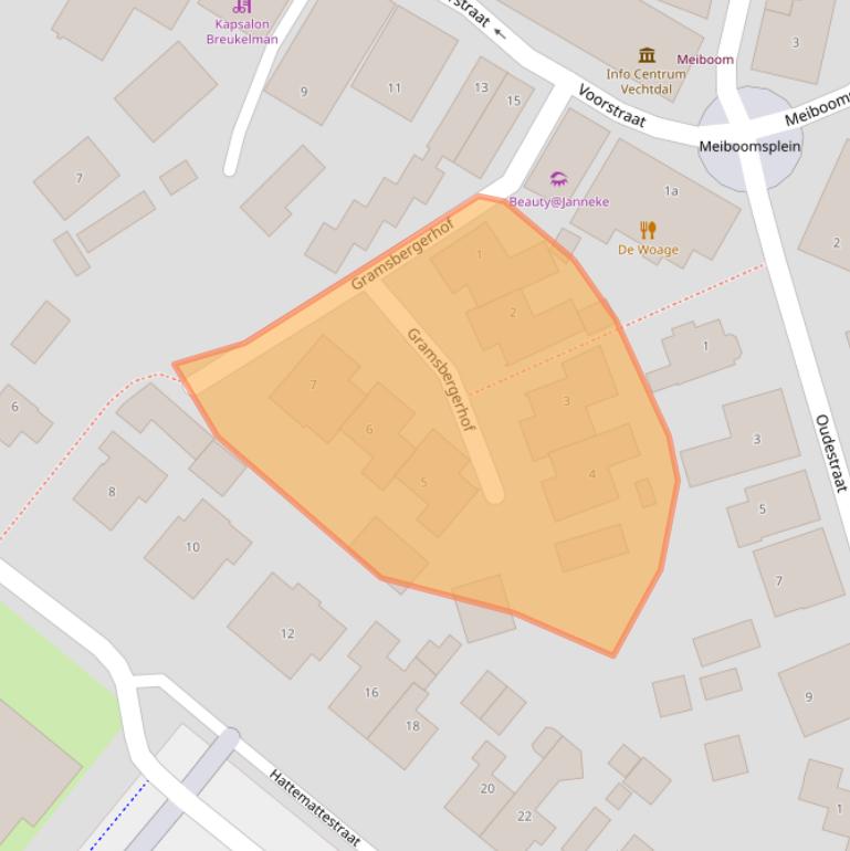 Kaart van postcodegebied 7783BG.