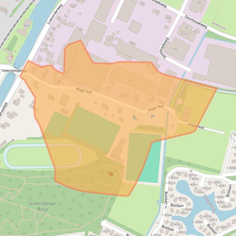 Kaart van postcodegebied 7783BH.