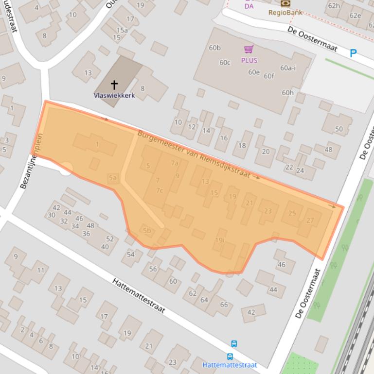 Kaart van postcodegebied 7783BJ.