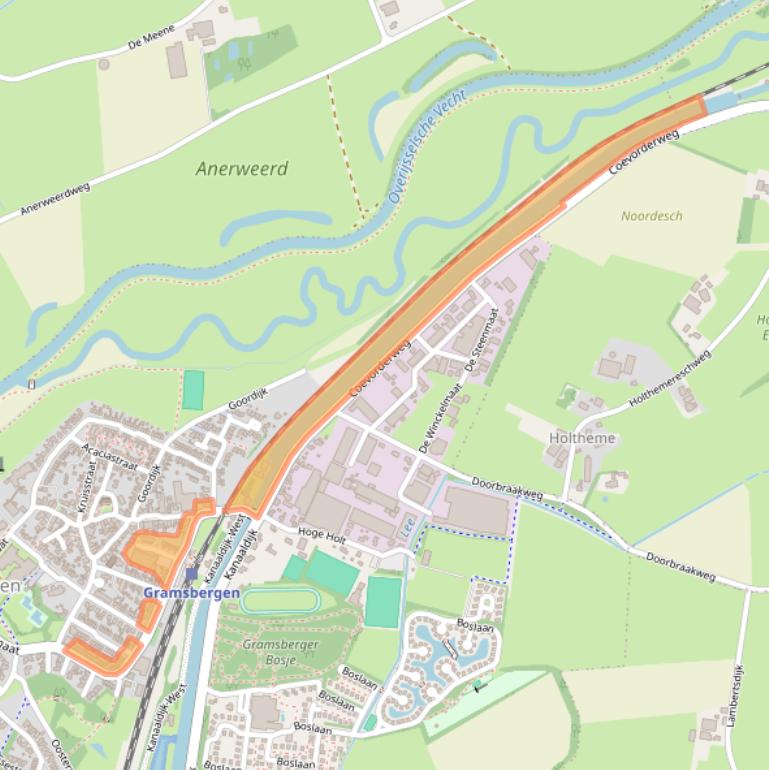 Kaart van postcodegebied 7783BX.