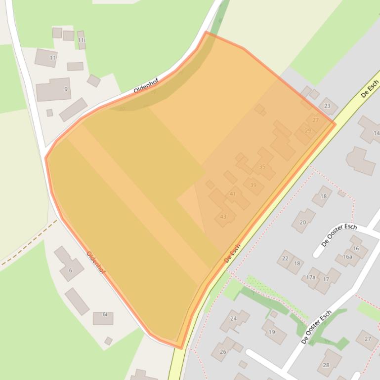 Kaart van postcodegebied 7783CH.