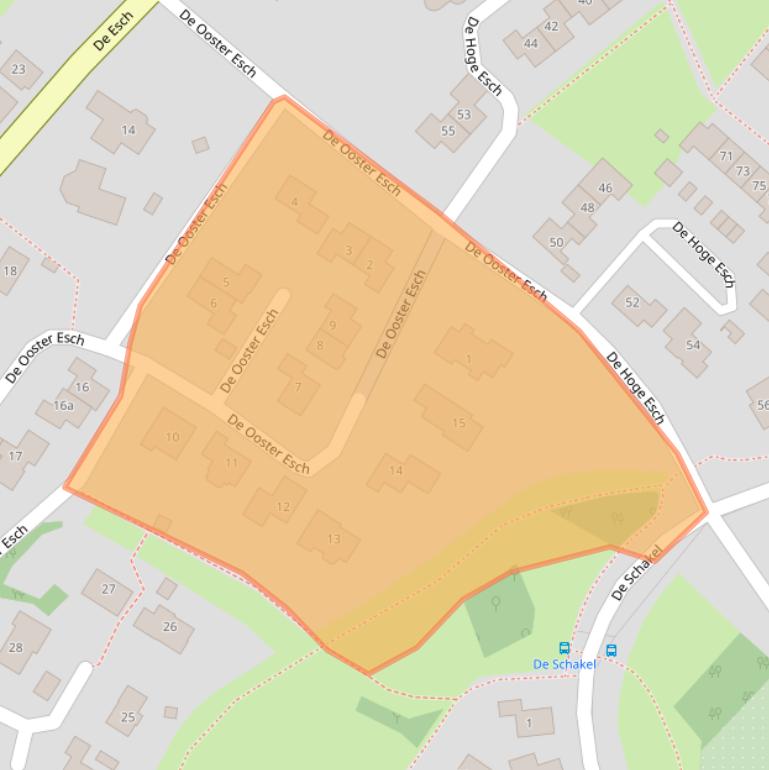 Kaart van postcodegebied 7783CP.