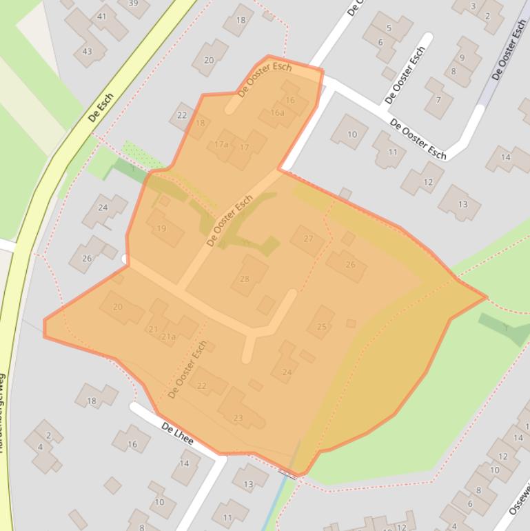 Kaart van postcodegebied 7783CR.