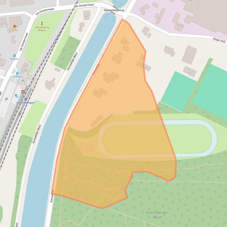 Kaart van postcodegebied 7783DA.