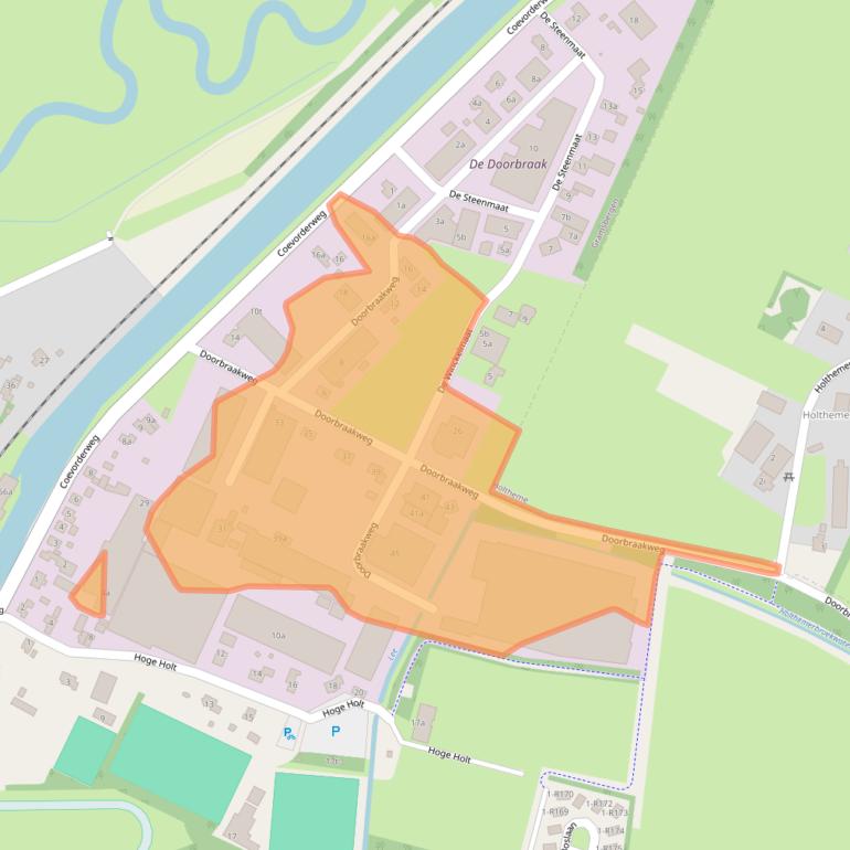 Kaart van postcodegebied 7783DC.