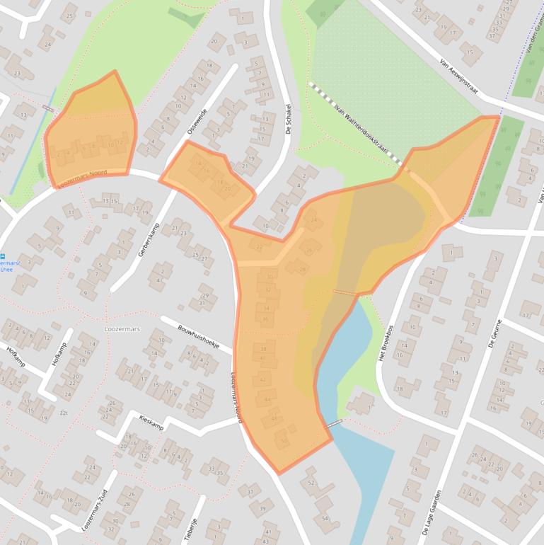 Kaart van postcodegebied 7783EJ.