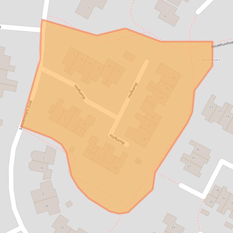 Kaart van postcodegebied 7783EL.