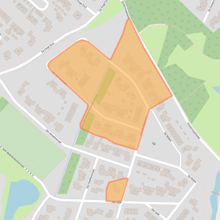 Kaart van postcodegebied 7783GL.