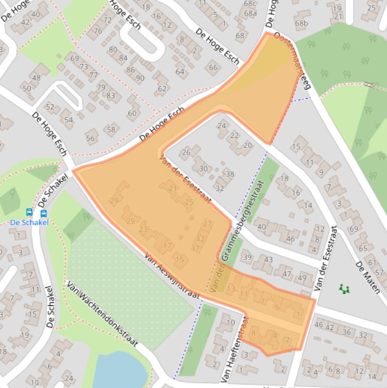 Kaart van postcodegebied 7783GM.