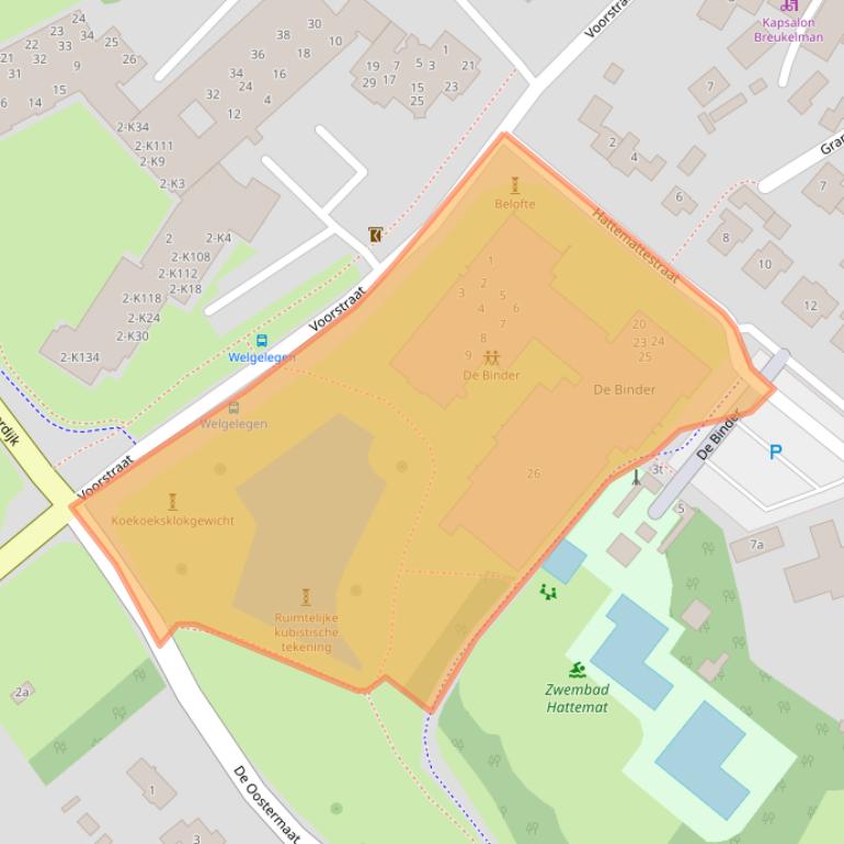 Kaart van postcodegebied 7783HA.