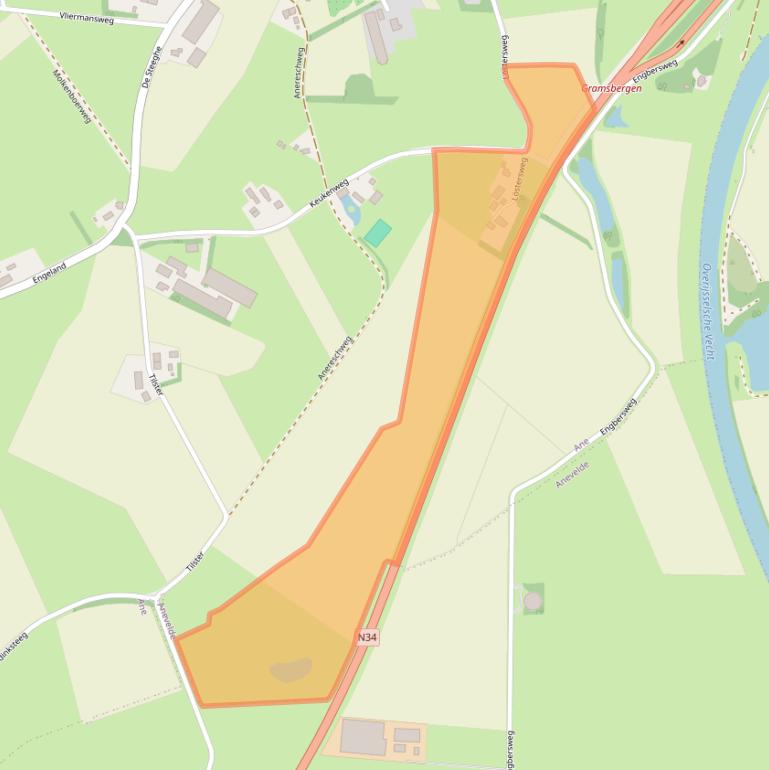 Kaart van postcodegebied 7784CC.