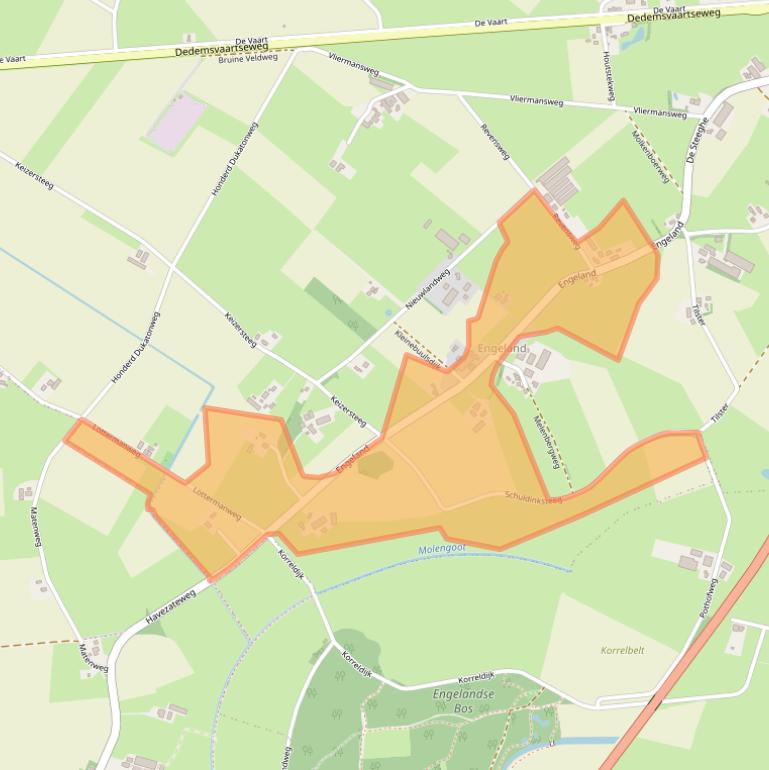 Kaart van postcodegebied 7784CH.