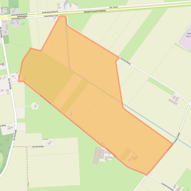 Kaart van postcodegebied 7784CK.