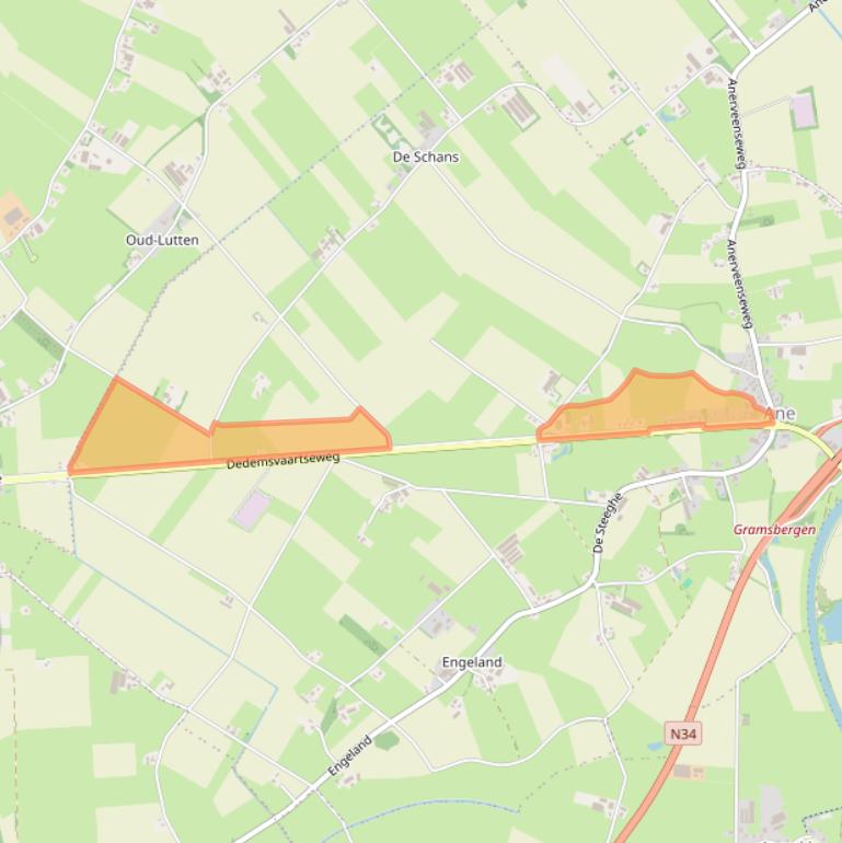 Kaart van postcodegebied 7784DK.