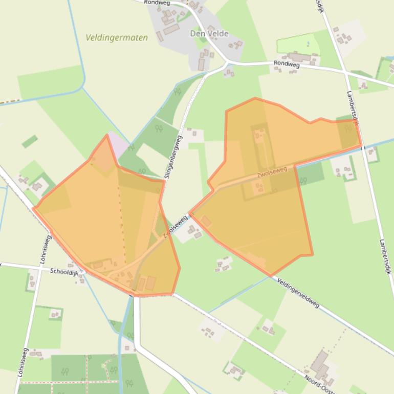 Kaart van postcodegebied 7786BH.