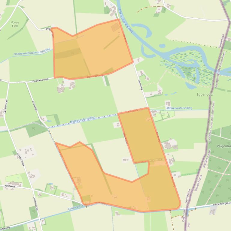 Kaart van postcodegebied 7787EK.