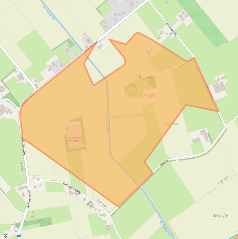 Kaart van postcodegebied 7788AK.